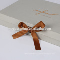 Custom Cardboard Magnet Gift Box with Ribbon Closure